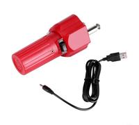 LatoYard Moteur de rôtissoire USB 5 V portable électrique pour barbecue, barbecue, barbecue, shish kebab, faible bruit, 4,2 tr/min, rouge