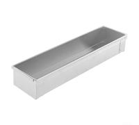 LatoYard Moule à gâteau au fromage en acier inoxydable pour la cuisson des biscuits, du pain, des légumes, ne passe pas au four, argenté, 40,3 cm (B)