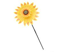 LatoYard Moulin à vent en forme de tournesol pour extérieur, moulin à vent multicolore pour jardin, pelouse, fête, décoration, 36 x 72 cm (jaune)