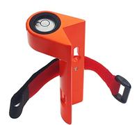 LatoYard Niveau vertical portable avec sangle, niveau à bulle à angle droit pour poteau de centrage, outil en alliage d'aluminium pour enquête de construction, 85 mm - Noir