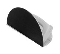 LatoYard Outil de ponçage demi-rond pour coins de cloison sèche avec 10 feuilles de grain, ponceuse d'angle PC pour espaces restreints et polissage mural, blanc, 11 x 22 x 11 cm (maille 320)