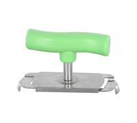 LatoYard Ouvre-bocal multifonction en acier inoxydable avec prise en main confortable, réglable pour couvercles de 2,5 à 10,2 cm, idéal pour les mains faibles et au quotidien (vert)