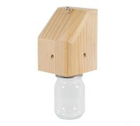 LatoYard Piège à abeilles en bois fiable pour abeilles charpentières et guêpes conçu pour fonctionner sans piles d'alimentation ni effort d'entretien (B)