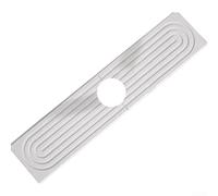 LatoYard Plateau de séchage absorbant pour évier, sous-verres en diatomite 45 x 10 cm, séchage rapide, organisateur de salle de bain pour robinet, blanc