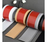 LatoYard Plinthe en PVC imperméable de 5 mètres pour la maison, design en L intégré, facile à installer avec nano-colle, serrure de porte de 10 cm de hauteur