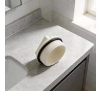 LatoYard Pour bouchon de piscine robuste de 38,1 cm, lignes de retour de spa, bouchon d'hivernage et de réparation, matériau PC blanc avec anneau torique