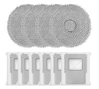 LatoYard Pour DJI Pour ROMO S A P Series Robot Aspirateur 6 Sacs à poussière et 4 Serpillères Ensemble pour les Poils d'Animaux Débris Tous Sols