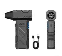 LatoYard Souffleur turbo avec moteur sans balais de 130 000 tr/min, rechargeable USB-C 6000 mAh pour nettoyage de voiture, maison et bureau