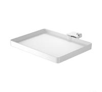 LatoYard Support de microphone en ABS pour carte son, support de clip réglable pour chanter et diffuser en direct, blanc
