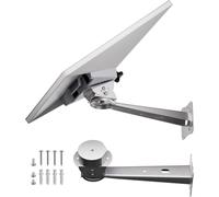 LatoYard Support mural en acier inoxydable pour Starlink pour Mini V4, support d'angle réglable avec adaptateur en aluminium pour Starlink pour mini antenne parabolique