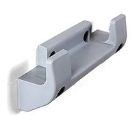 LatoYard Support mural pour tuyau d'arrosage - Support de rangement en PVC robuste - Design compact - Gris