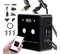 LatoYard Système de brumisation pour terrarium rotatif à 360° avec contrôle minuté et pompe alimentée par USB, kit de pulvérisation d'humidification à brume fine pour plantes de jardin ou d'intérieur