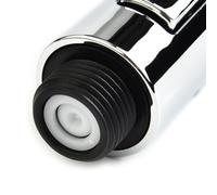 LatoYard Tête de pulvérisation chromée extractible pour lavabo de cuisine, buse de rechange G12, ABS avec pulvérisation centralisée et injection, argent