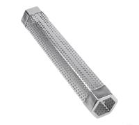 LatoYard Tube à granulés hexagonal en acier inoxydable de 30,5 cm pour barbecue à gaz et grills électriques pour une saveur de bois riche