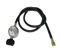 LatoYard Tuyau de propane Q CC1 de 1,2 m avec régulateur - 122 cm, construction en caoutchouc métallique, filtre intégré pour une connexion sûre au gaz radiant