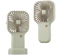 LatoYard Ventilateur portable turbo sans balais à 3 vitesses, refroidissement silencieux pour bureau de voyage, design pliable, blanc, rose, vert (vert)
