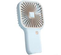 LatoYard Ventilateur portable turbo sans balais à 3 vitesses, refroidissement silencieux pour bureau de voyage, design pliable, blanc, rose, vert (bleu)