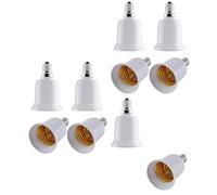 LATRAT 2 pièces Convertisseur adaptateur E14 vers E27, convertisseur douille pour LED, ampoules à incandescence et ampoules CFL, adaptateur douille E14 vers E27 de petit (10)