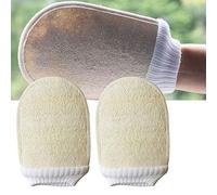 LATRAT 2 pièces Gants de loofah exfoliants Spa corps Gants exfoliants peaux mortes Gant de sauna pour hommes femmes
