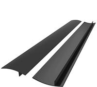 LATRAT 25 inches Joint Silicone Gap Cover, Plan de Travail Cuisine Coque Silicone, Joint d'étanchéité, déversements Entre Les comptoirs, plaques de Cuisson, Paquet de 2, Noir