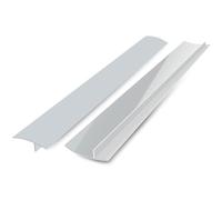 LATRAT 25 inches Joint Silicone Gap Cover, Plan de Travail Cuisine Coque Silicone, Joint d'étanchéité, déversements Entre Les comptoirs, plaques de Cuisson, Paquet de 2, Couleur transparente