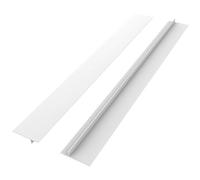 LATRAT 25 inches Joint Silicone Gap Cover, Plan de Travail Cuisine Coque Silicone, Joint d'étanchéité, déversements Entre Les comptoirs, plaques de Cuisson, Paquet de 2, Blanc