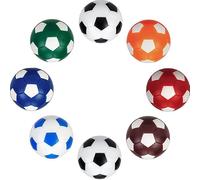 LATRAT Football Balilla 8 pièces, boules de baby-foot de profession colorées, boules de football de 32 mm, mini ballons de football de rechange pour accessoire de jeu de table de billard