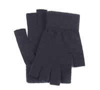 LATRAT Gants d'Hiver Demi-Doigts Mitaines Tricotées sans Doigts Gants Extensibles Chauds pour Hommes et Femmes Gants tricotés d'hiver d'opération d'ordinateur de bureau - le noir…