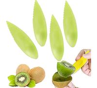 LATRAT Kiwi Lot de 10 cuillères en plastique pour éplucheur de fruits et ustensiles de cuisine, éplucheur kiwi, cuillère, cuillère en plastique, couteau à fruits, couleurs aléatoires