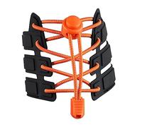 LATRAT Lacets élastiques, lacets sans nouage, fermeture rapide pour le sport, les jeunes et les personnes âgées, Orange, 120
