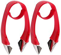 LATRAT Lot de 2 ustensiles de cuisine en acier inoxydable - 9,5 x 2 cm - Rouge