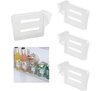 LATRAT Lot de 4 tiroirs, système de rangement pour réfrigérateur, porte latérale, planche de rangement, séparateur d'arômes, pour boissons, œufs, fruits