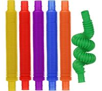 LATRAT Lot de 6 mini tubes pop sensoriels pour garçons et filles avec autisme et négligence avec autisme et négligence, idéal comme jouet anti-stress (6 couleurs)