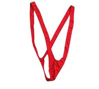 LATRAT Mankini de Borat, Costume Inside Ropa, Maillot de Bain pour Homme, Taille Unique, Rouge
