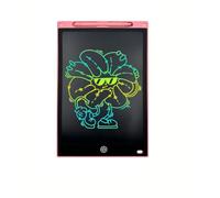 LATRAT Panneau d'écriture LCD coloré 12 pouces, tablette d'écriture LCD pour bébé, Conseil de peinture Jouets électroniques pour prendre des notes, cadeau pour enfants (Rose, 12 Zoll)