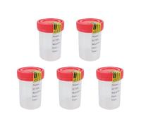 LATRAT Récipient Scellé à l'Urine de Tasse d'Échantillonnage En Plastique De 60ml Tasse d'urine, 5 Pièces, 60ml