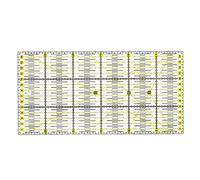 LATRAT Regle patchwork de 15 x 30 cm, Règle Universelle pour Tapis de Découpe Transparente avec Graduations, Idéal pour la couture et l'artisanat - Facile à manipuler et à utiliser