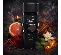 LATTAFA Asad Elixir EDP 100ml - Parfum Homme Oriental Ambré, Vanille, Tabac & Bois - Homme