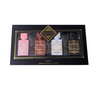Lattafa Badee Al Oud Coffret cadeau 4 pièces 25 ml - Collection de parfums Oud unisexe | Sublime, Noble Blush, Oud For Glory & Honor & Glory