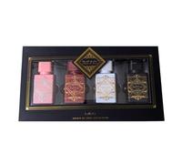 Lattafa Badee Al Oud Coffret cadeau 4 pièces 25 ml - Collection de parfums Oud unisexe | Sublime, Noble Blush, Oud For Glory & Honor & Glory