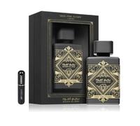 Lattafa Badee Al Oud - Oud for Glory EDP 100 ml, Parfum Arabe Unisex de Longue Durée, Comprend un Vaporisateur Rechargeable de 5 ml, Parfum avec Bois d'Oud, Noix Muscade, Safran et Patchouli (Oud for