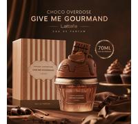 Lattafa /Choco Overdose "Give Me Gourmand" Parfum 70ml, Cadeau pour les vacances, Pâques, Anniversaire Verre