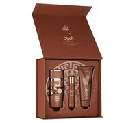 Lattafa - Coffret Asad Bourbon - 100 ml + 12 ml + Gel douche 100 ml - Homme