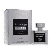 Lattafa Confidential Platinum by Lattafa Eau De Parfum Spray (Unisex) 3.4 oz for Men