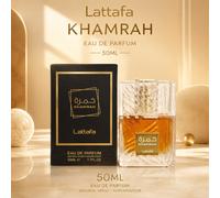 Lattafa Khamrah Parfum 50ML Fragrance Unisexe Sucrée Épicée Vanille Ambre Longue Tenue Eau De Parfum Verre
