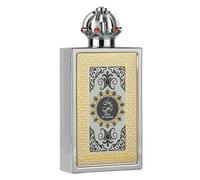 Lattafa King of Arabia - Eau de parfum de luxe - Motif couronne royale - Argenté/doré - 100 ml