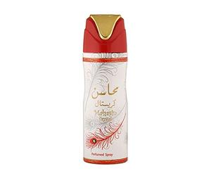 Lattafa Mahasin Crystal Parfum Déodorant Spray for Women, 6.6 Ounce