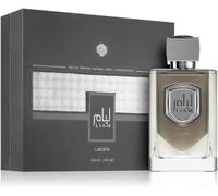 Lattafa Parfum Liam Grey EDP en flacon vaporisateur 100 ml, parfums rafraîchissants et aromatiques pour homme et femme.