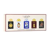 Lattafa Pride Coffret cadeau Eau de parfum N°3 (5 x 20 ml) | Coffret cadeau de luxe pour homme et femme | Parfums arabes durables | Mini vaporisateurs de voyage