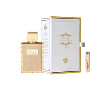 Lattafa The Kingdom Men Eau de parfum arabe longue durée pour homme avec atomiseur rechargeable, parfum oriental avec notes de tabac, vanille et tonka (Kingdom Men) 100 ml